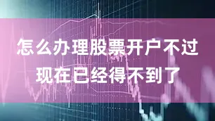 怎么办理股票开户不过现在已经得不到了