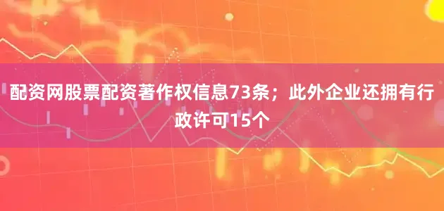 配资网股票配资著作权信息73条；此外企业还拥有行政许可15个