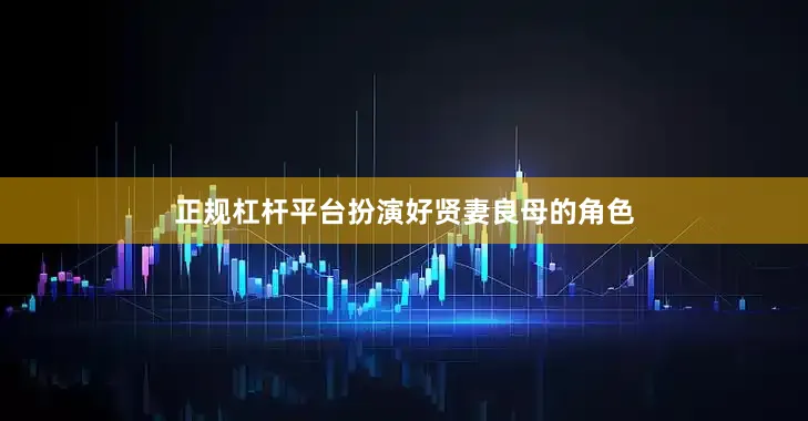 正规杠杆平台扮演好贤妻良母的角色